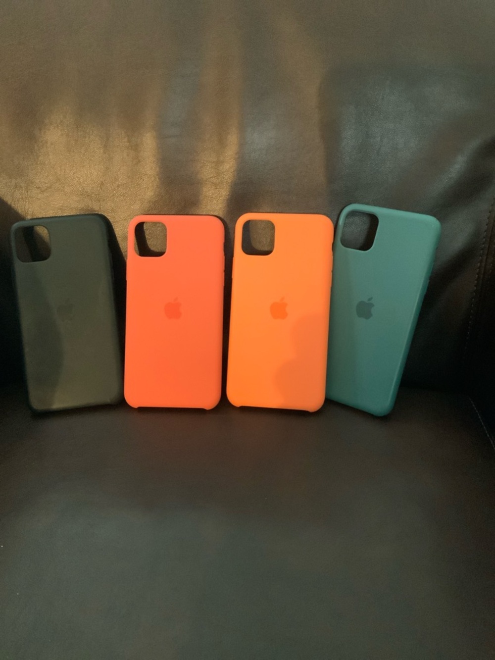 4 lots of colorful iPhone 11 Pro Max Silicone hard Cases- OEM. NWOB. Make offers